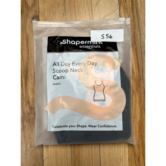 NEW Shapermint Essentials Women's L All Day Everyday Scoop Neck Cami Black Tank - Picture 8 of 8